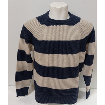 Jersey beige-marino - Imagen 1