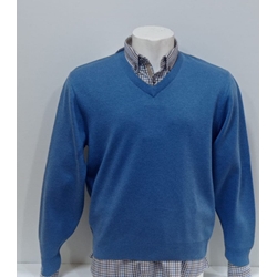 Jersey c/pico azul - Imagen 1