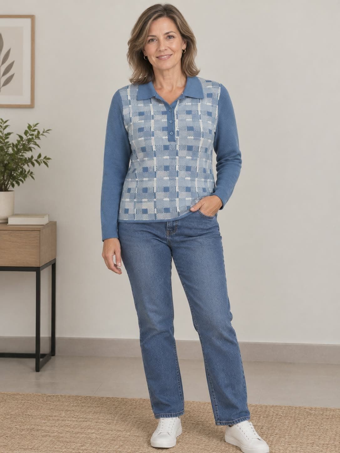 Jersey camisero azul - Imagen 1