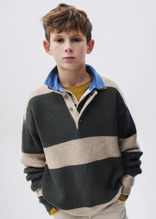 Jersey cuello polo pinsapo - Imagen 1