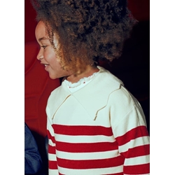 Jersey rayas cuello almendra - Imagen 2