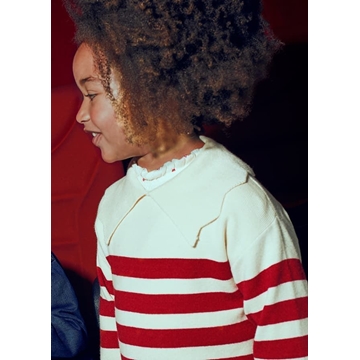 Jersey rayas cuello almendra - Imagen 2