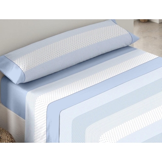 Juego de cama franela Estrellas AZUL - Imagen 1