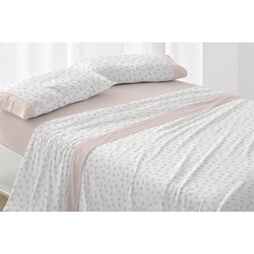 Juego sábanas coral floral - Imagen 1