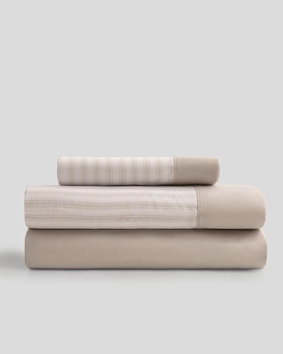 Juego sábanas Nesali beige - Imagen 1