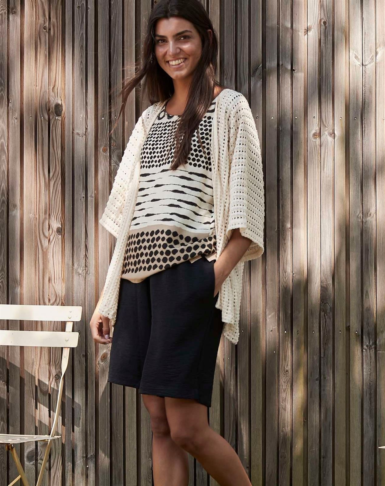 Kimono beige - Imagen 1