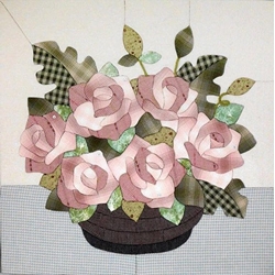 Kit patchwork floral rosa - Imagen 1