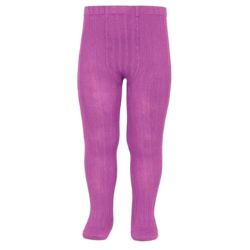 Leotardos básicos canalé malva - Imagen 1