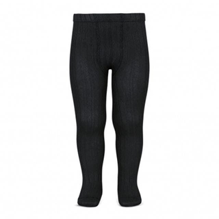 Leotardos básicos canalé negro - Imagen 1