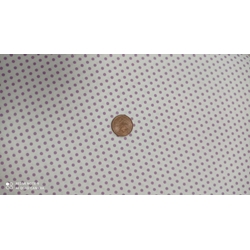 Lunares malva/ blanco Algodón 100% - Imagen 1