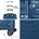 Maleta cabina azul vaquero - Imagen 2