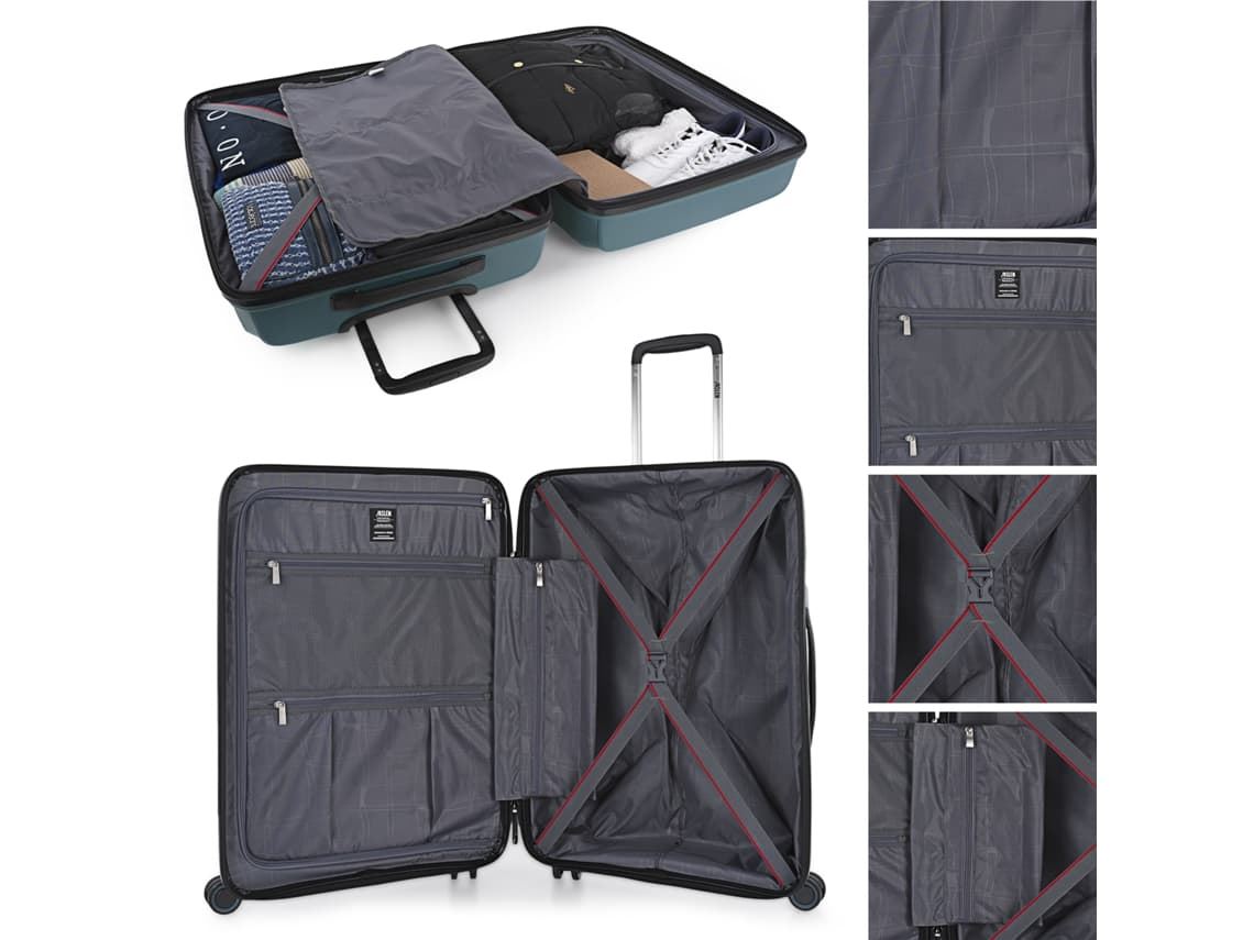 Maleta cabina JASLEN STUTTGART AZUL METALIZADO - Imagen 3