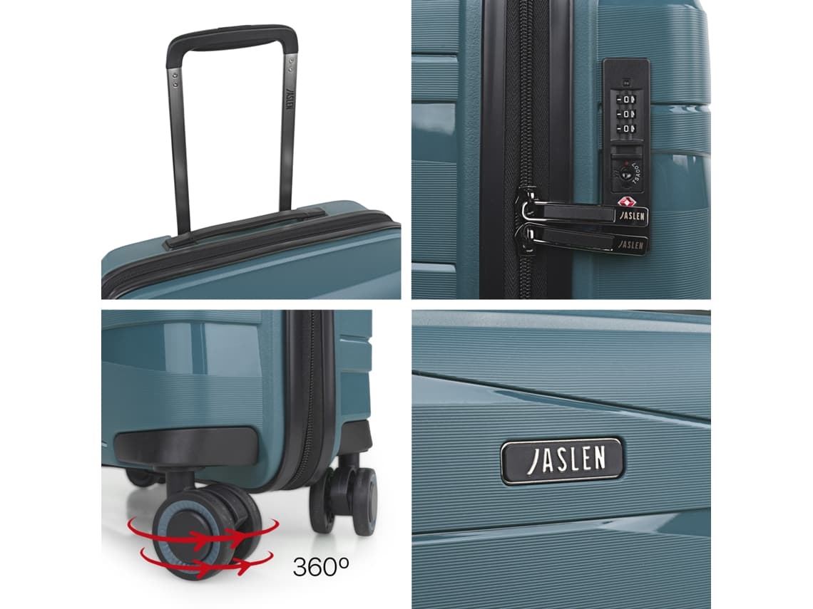 Maleta cabina JASLEN STUTTGART AZUL METALIZADO - Imagen 4