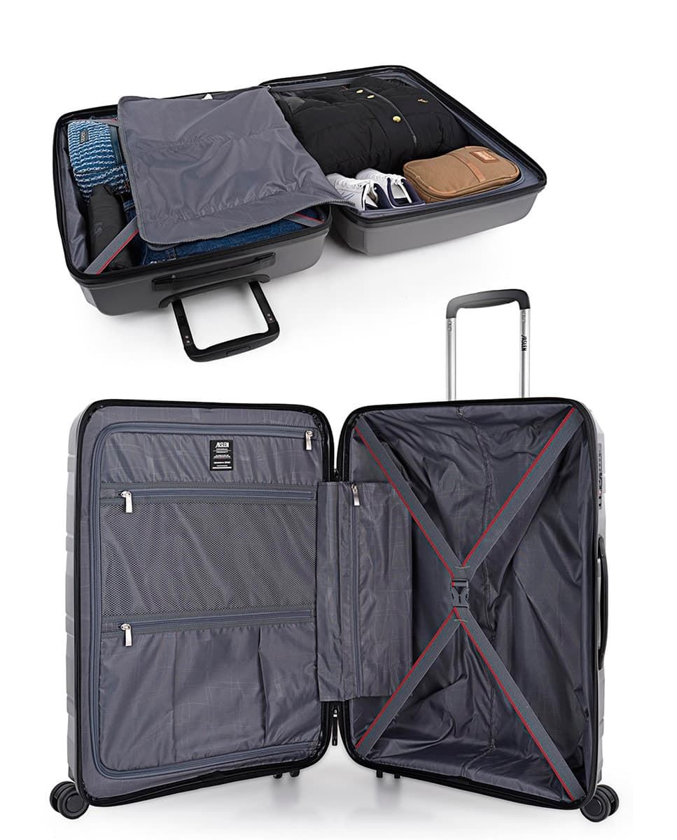 Maleta cabina JASLEN STUTTGART MARRON METALIZADO - Imagen 4