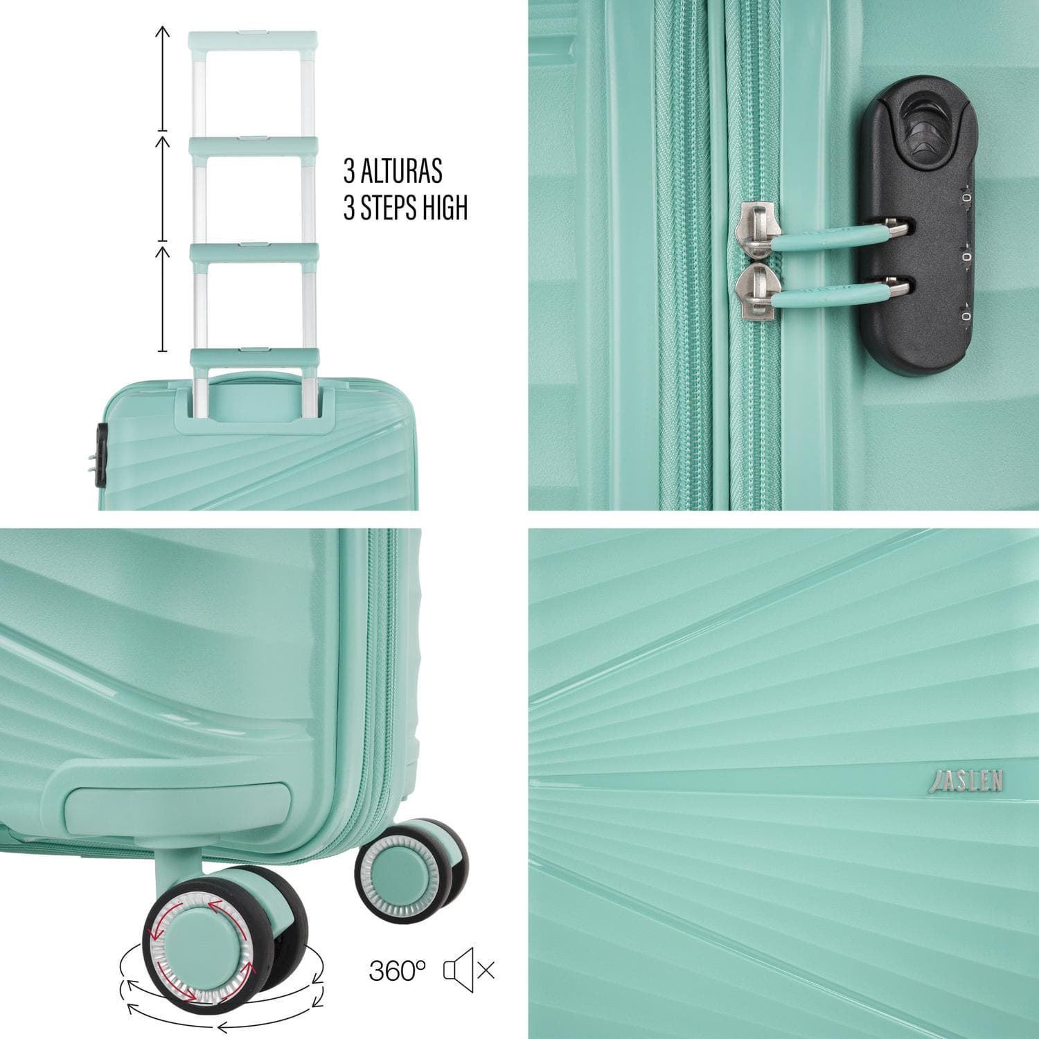 Maleta de cabina menta - Imagen 7