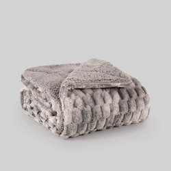 Manta degradé gris - Imagen 1