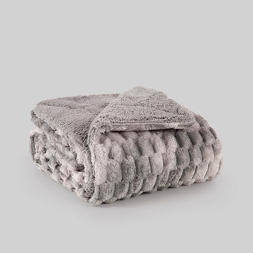 Manta degradé gris - Imagen 1