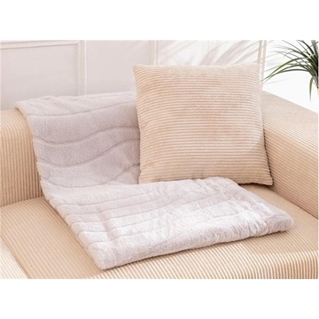 Manta Don Algodón Sibila gris - Imagen 1