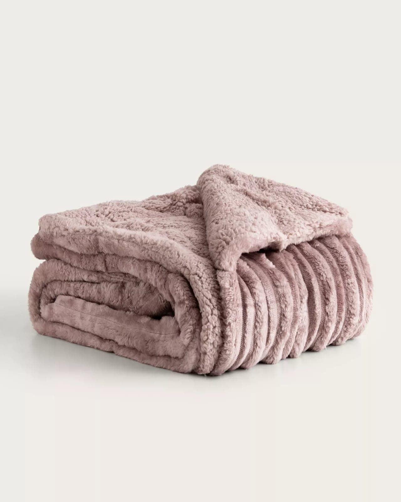 Manta jacquard sherpa Keila visón - Imagen 2