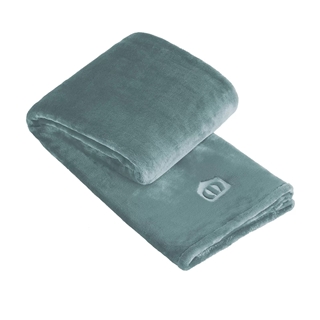 Manta plaid Silky agua - Imagen 1