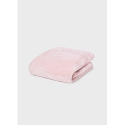 Manta pompones rosa baby - Imagen 1