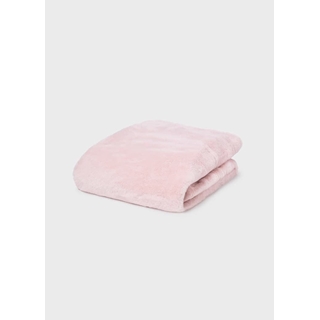 Manta pompones rosa baby - Imagen 1