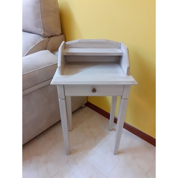 Mesita telefonera blanco roto - Imagen 1