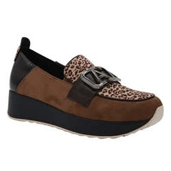 Mocasín marrón leopardo - Imagen 1
