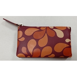 Monedero piel granate - Imagen 1