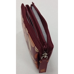 Monedero piel granate - Imagen 2