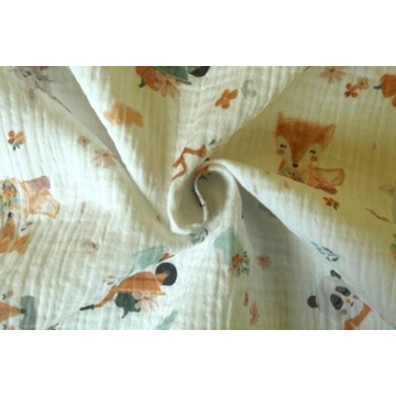 Muselina estampada animales - Imagen 1
