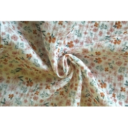 Muselina estampada flores - Imagen 1