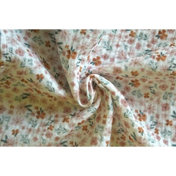 Muselina estampada flores - Imagen 1