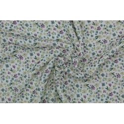 Muselina estampada flores - Imagen 1