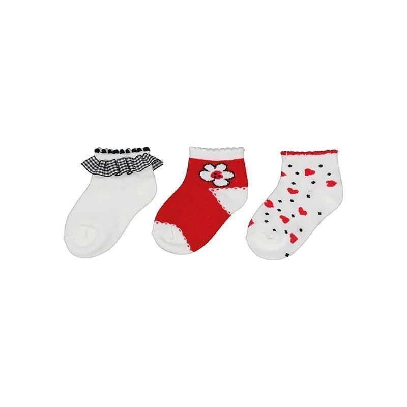 Pack 3 calcetines rojo - Imagen 1
