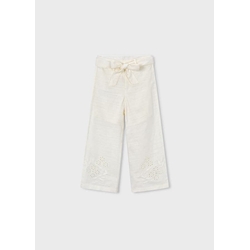Pantalón bordado hueso - Imagen 2