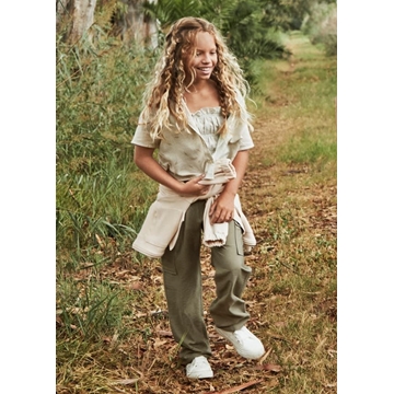 Pantalón cargo musgo - Imagen 1