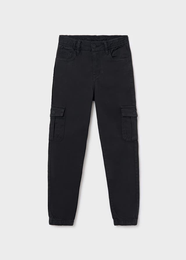 Pantalón cargo negro - Imagen 1