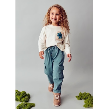 Pantalón cargo salvia - Imagen 1