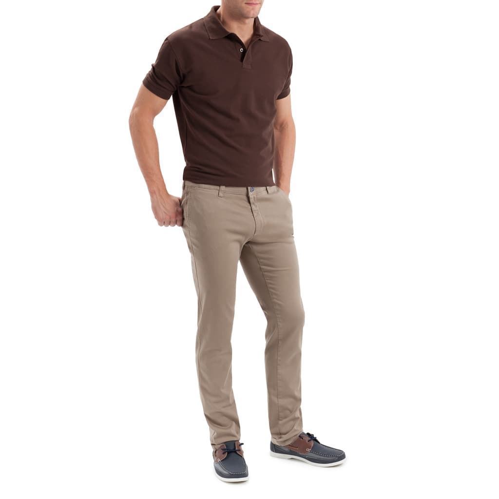 Pantalón chino camel - Imagen 1