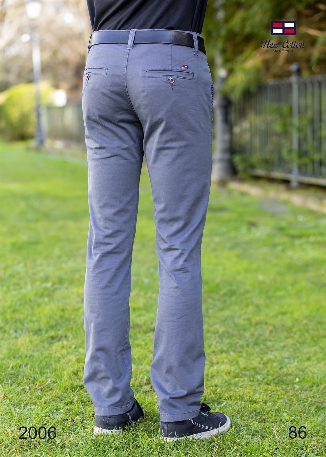 Pantalón chino gris - Imagen 1