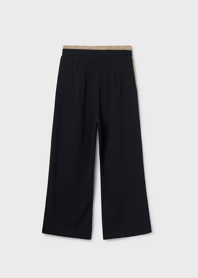Pantalón cintura doble negro - Imagen 2