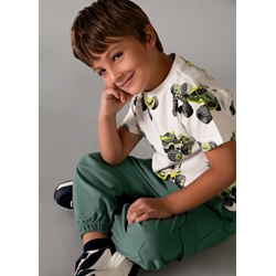 Pantalón combinado verde - Imagen 1