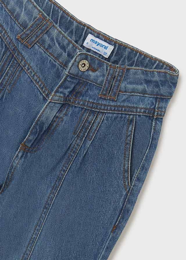 Pantalón cropped denim slouchy - Imagen 3