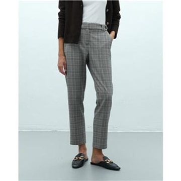 Pantalón cuadros marrón - Imagen 1