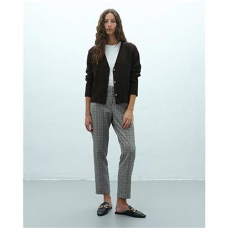 Pantalón cuadros marrón - Imagen 5