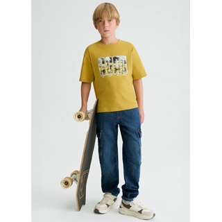 Pantalón denim jogger cargo - Imagen 1