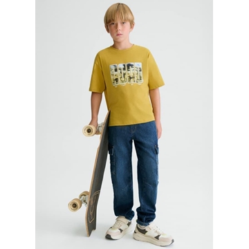 Pantalón denim jogger cargo - Imagen 1