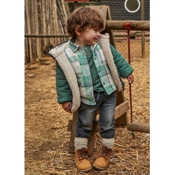 Pantalón denim jogger gris oscuro - Imagen 1