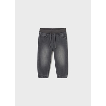 Pantalón denim jogger gris oscuro - Imagen 2